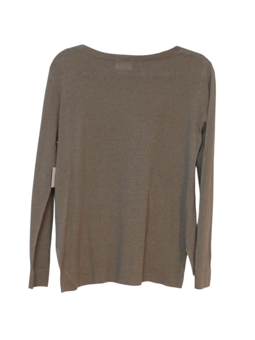 Sigrid Olsen Beige Crewneck Sweater with Shoulder Buttons - Picture 9 of 14